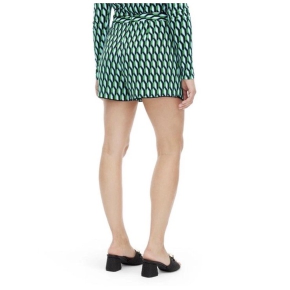 DVF Diane Von Furstenberg for Target Arrow Geo Wrap Skort Green Size L Summer - Picture 3 of 14